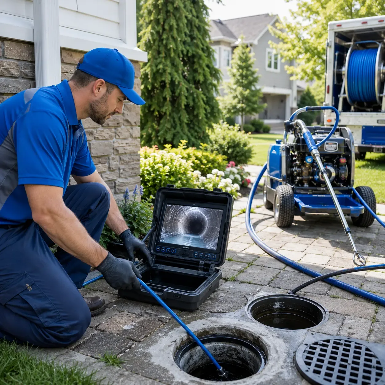 Outdoor drain cleaning professionals serving Scammon, KS